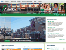 Tablet Screenshot of abramsrealty-dev.com